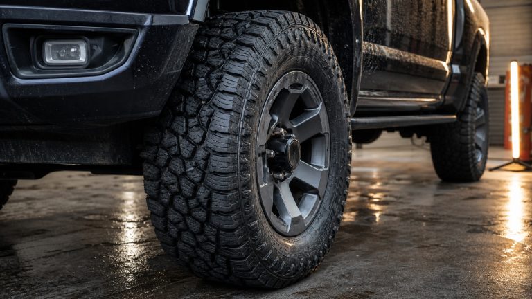 Ram tire tread and wheel fitment reference for mixed road, tow, and all-terrain use.