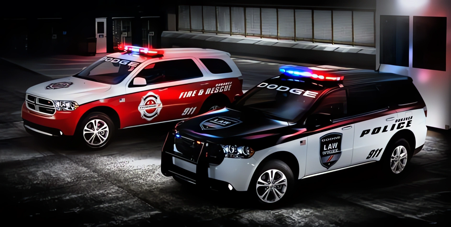 Dodge Durango adapted for police and firefighters