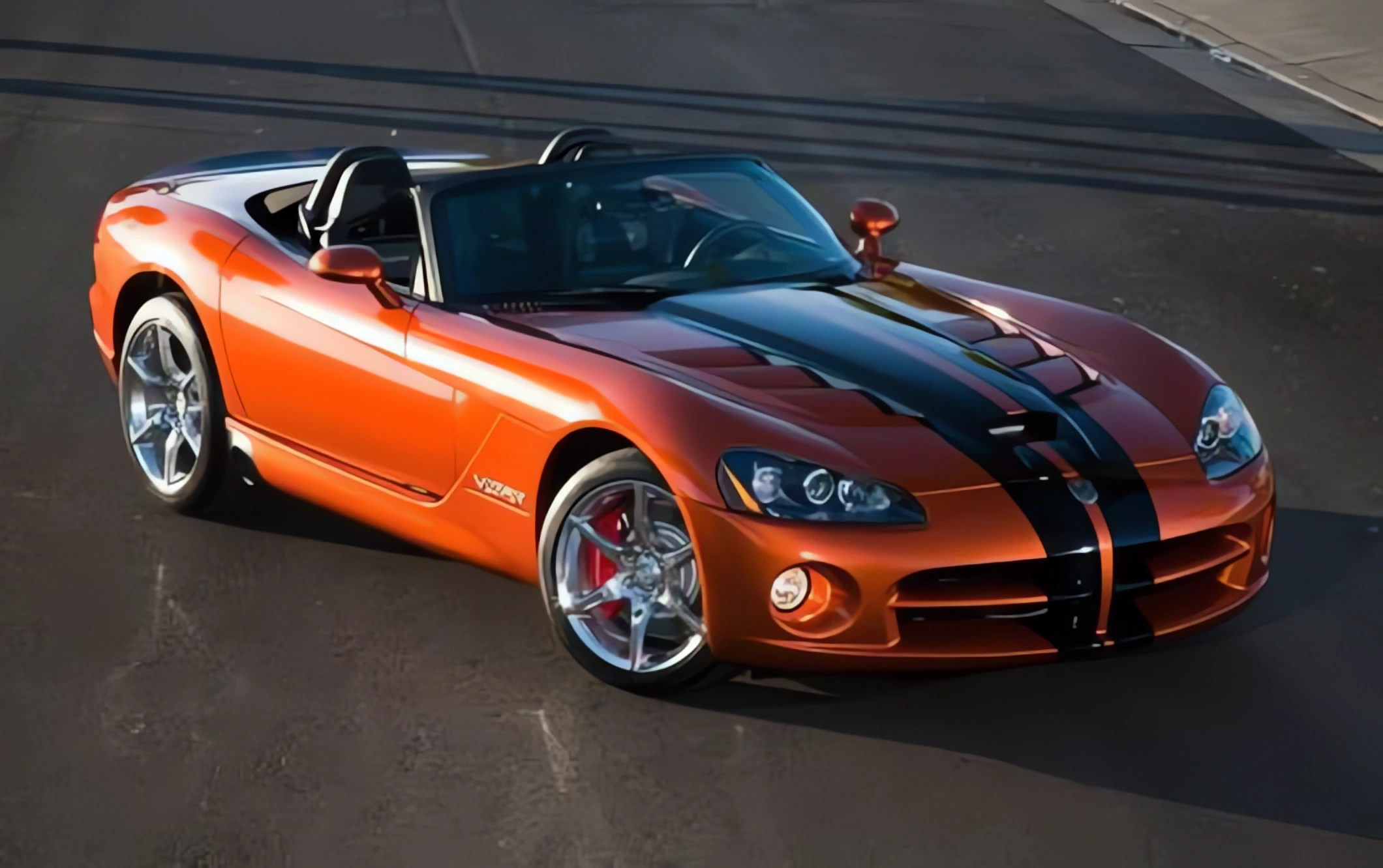 Lining up of Fresh Dodge Viper and Dodge SRT