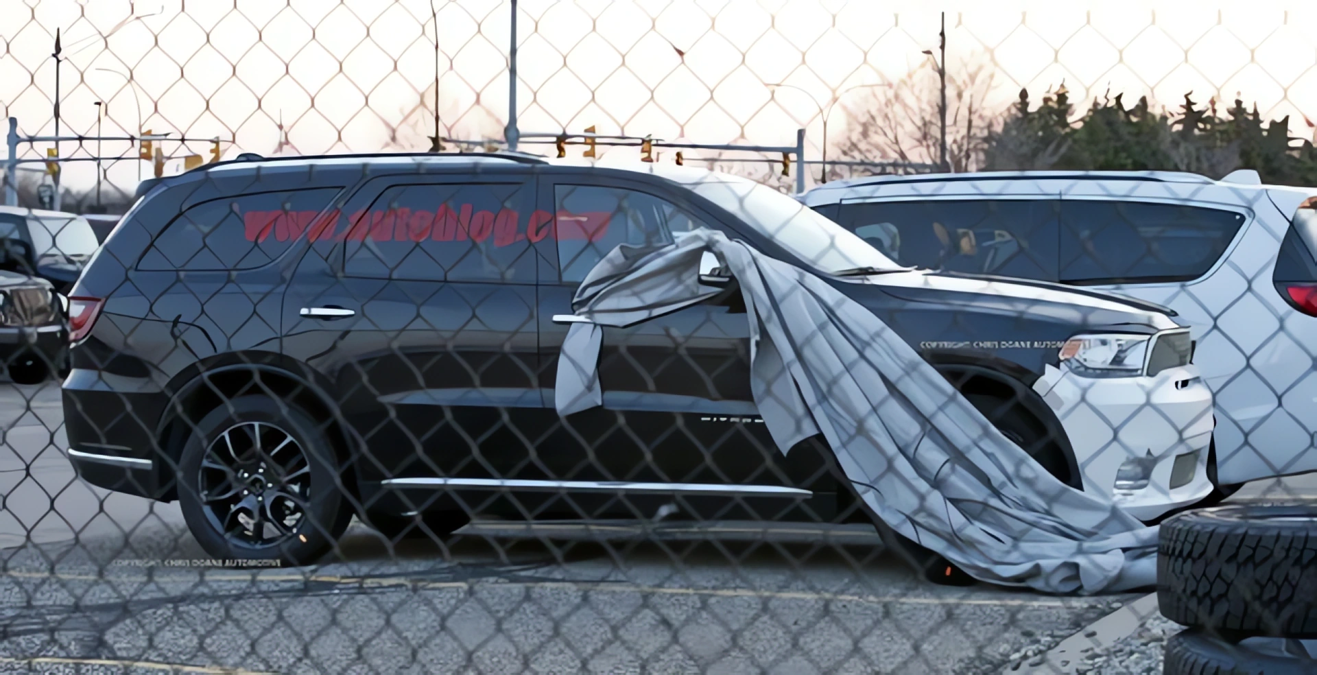 Prototype of the charged Dodge Durango SRT is noticed at the parking